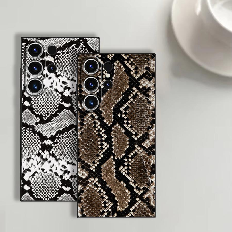 Tablet S9 Fe Accessories - Telefoonhoesje met slangenhuidpatroon voor Samsung Galaxy