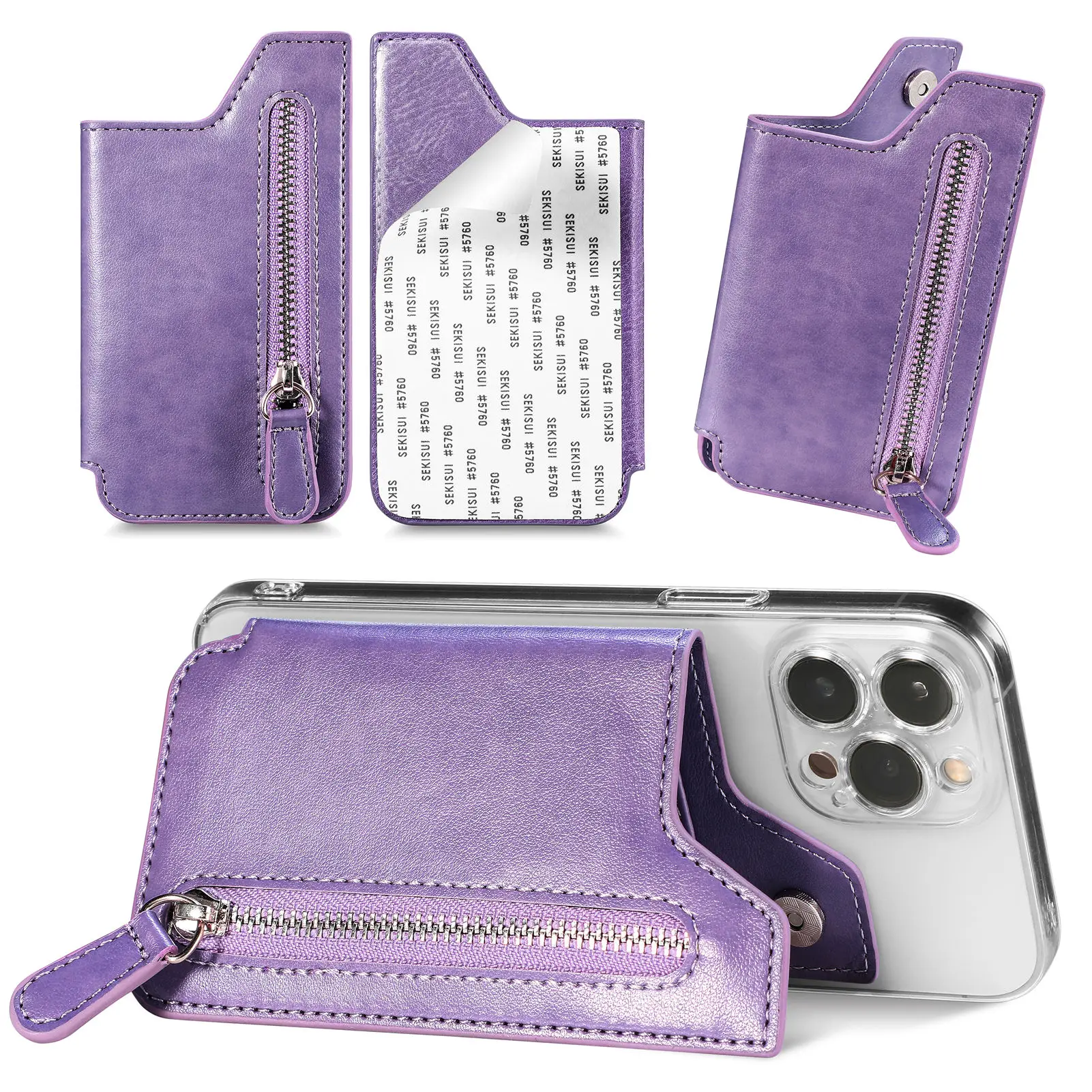 Oppo Tablet Accessories - Universele Mobiele Telefoon Kaarthouder Portemonnee Hoesje