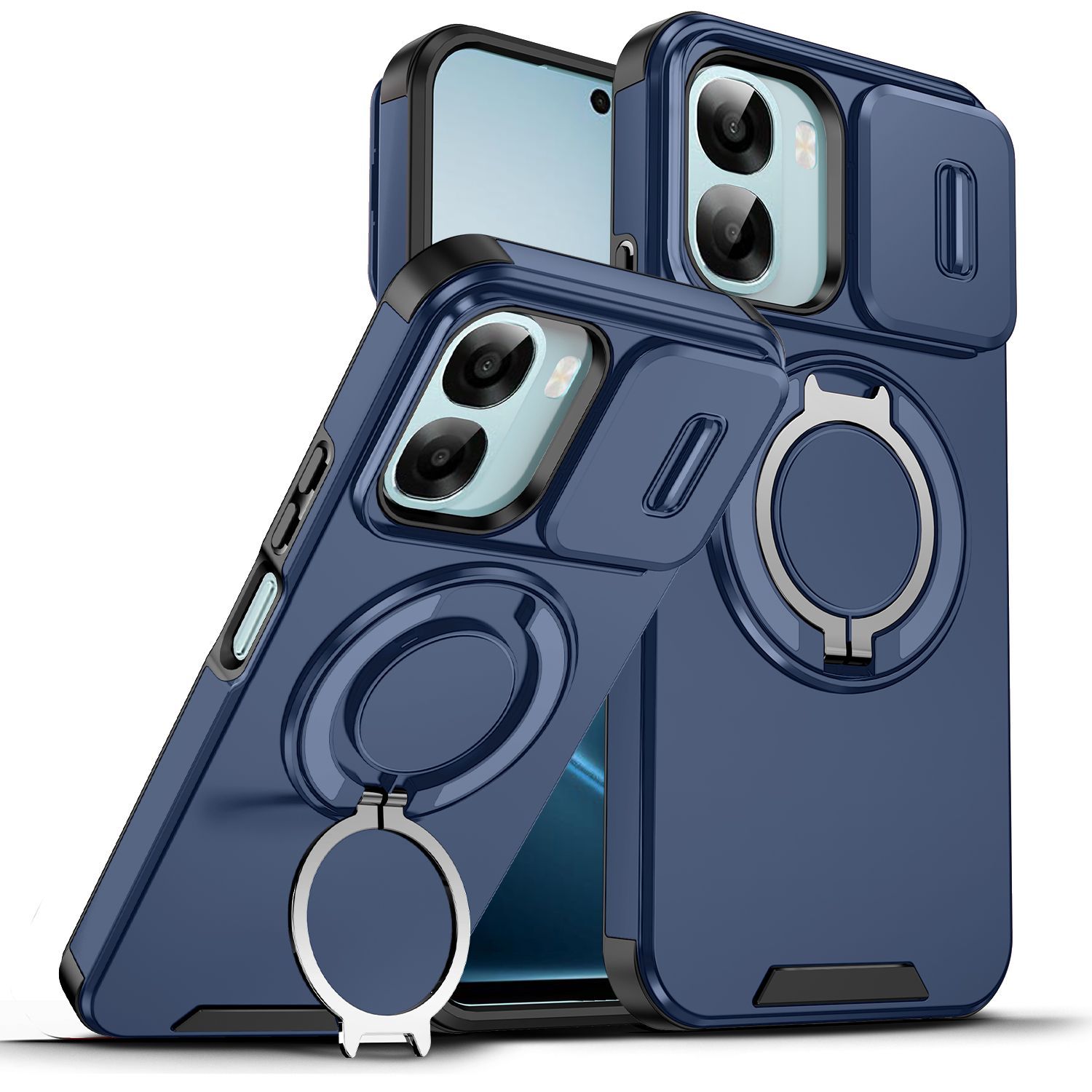 Oppo Tablet Accessories - Telefoonhoesje met schuifbare camerabescherming voor OPPO