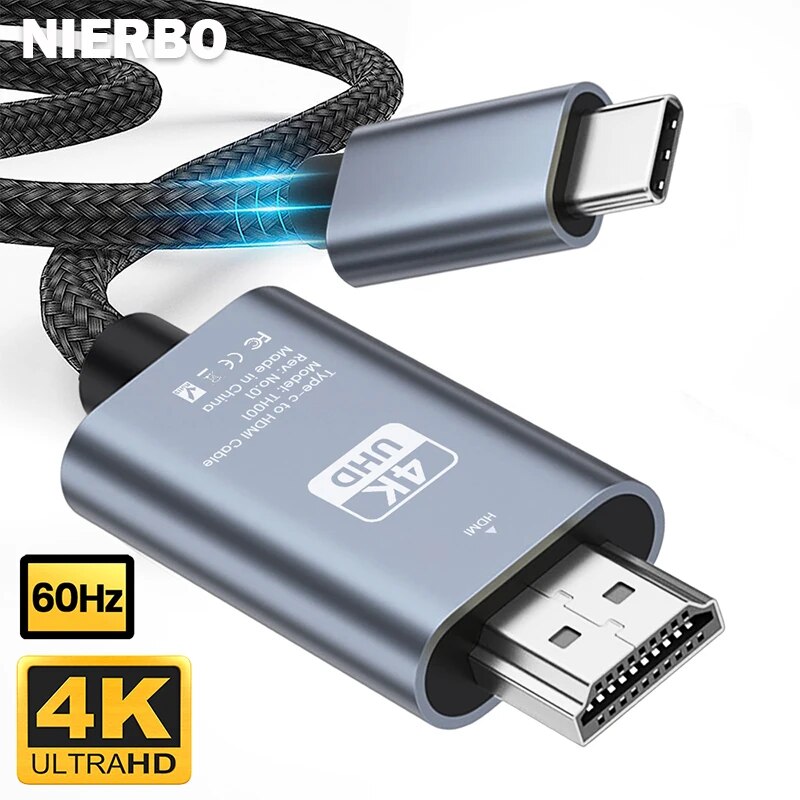 Hdmi Adapter Tablet - NIERBO USB C naar HDMI-kabel 6,6ft