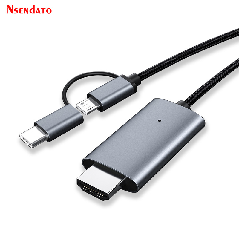 Hdmi Adapter Tablet - Mirascreen LD39 Bedrade 1080P HD Micro