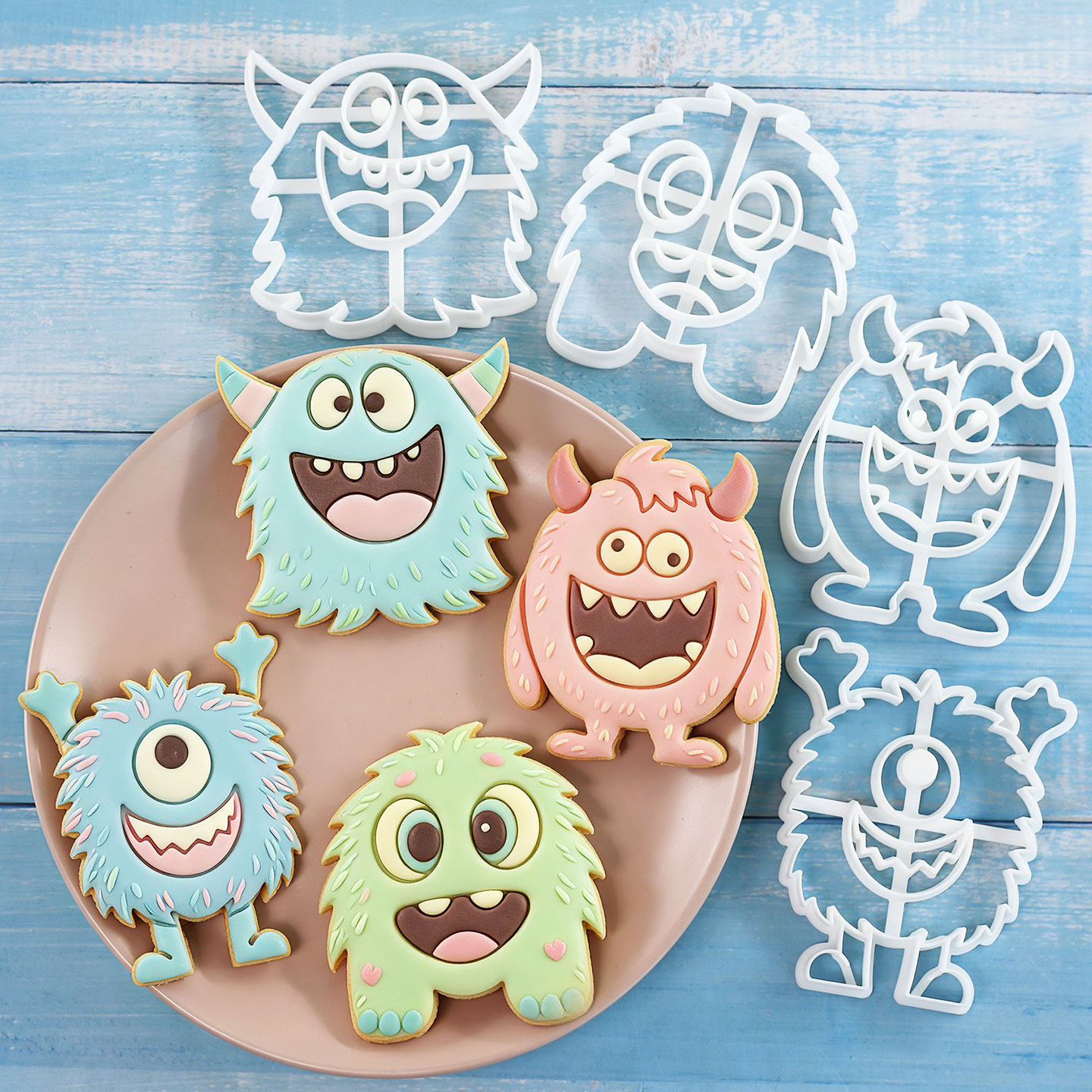 Tablet Accessories Aesthetic - 1 Pc/4 Stuks Grote Monster Cookie