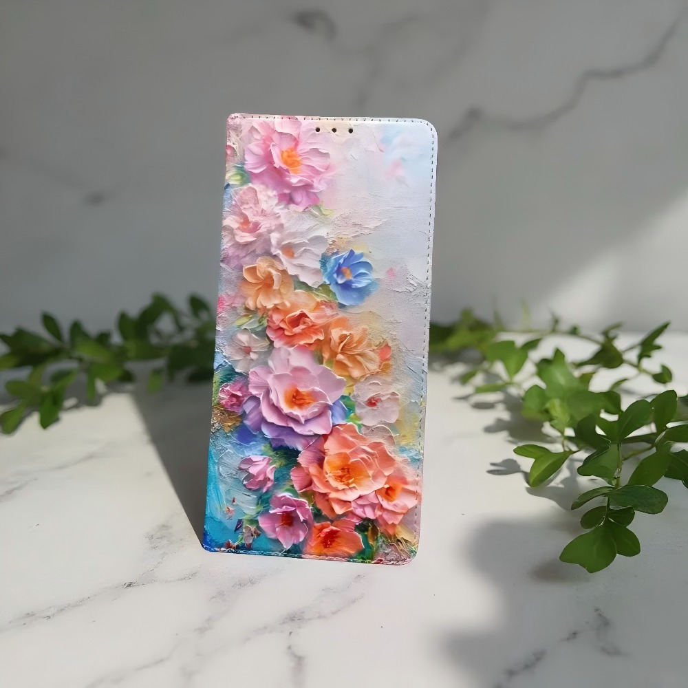 Samsung Galaxy S25 - Geschilderde magnetische flip lederen portemonnee hoes