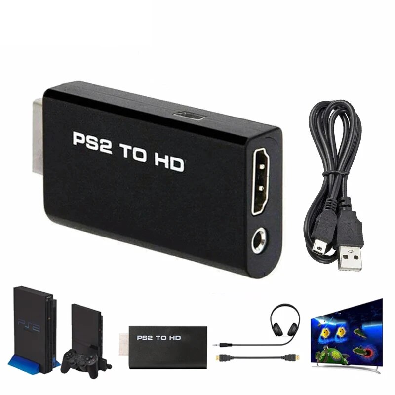 Hdmi Adapter Tablet - HDMI naar Ps2 compatibele converteradapter audio