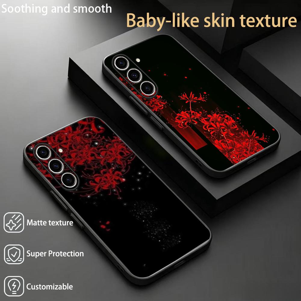 Samsung Galaxy S25 - Rode spinnenlelie Japan kunst mode design