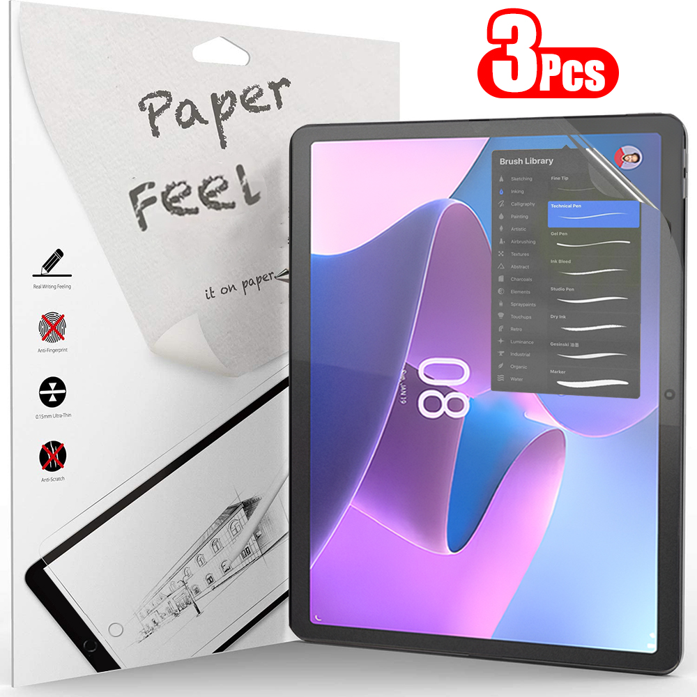 Lenovo Tablet P12 Accessories - 3 Stuks Papier Voel Zoals Screen