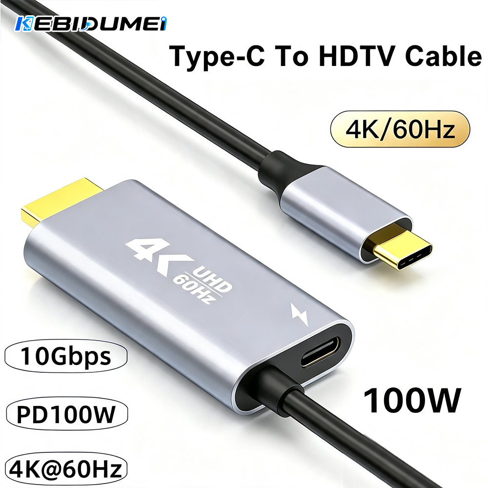 Hdmi Adapter Tablet - KEBIDUMEI Type C naar HDMI-compatibele kabel