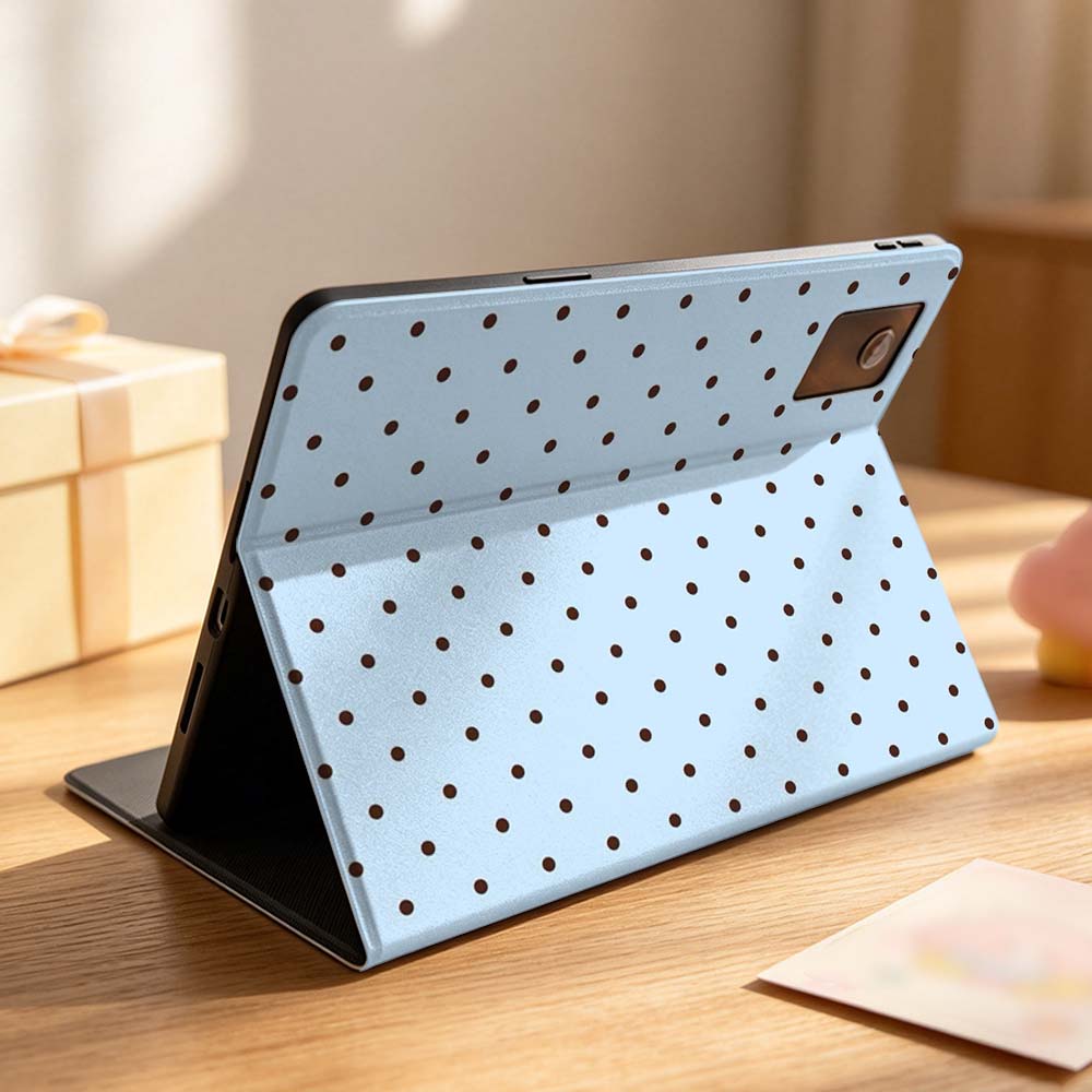 Roze witte stippen hoes voor L - Lenovo Tablet P12 Accessories recensie en prijs