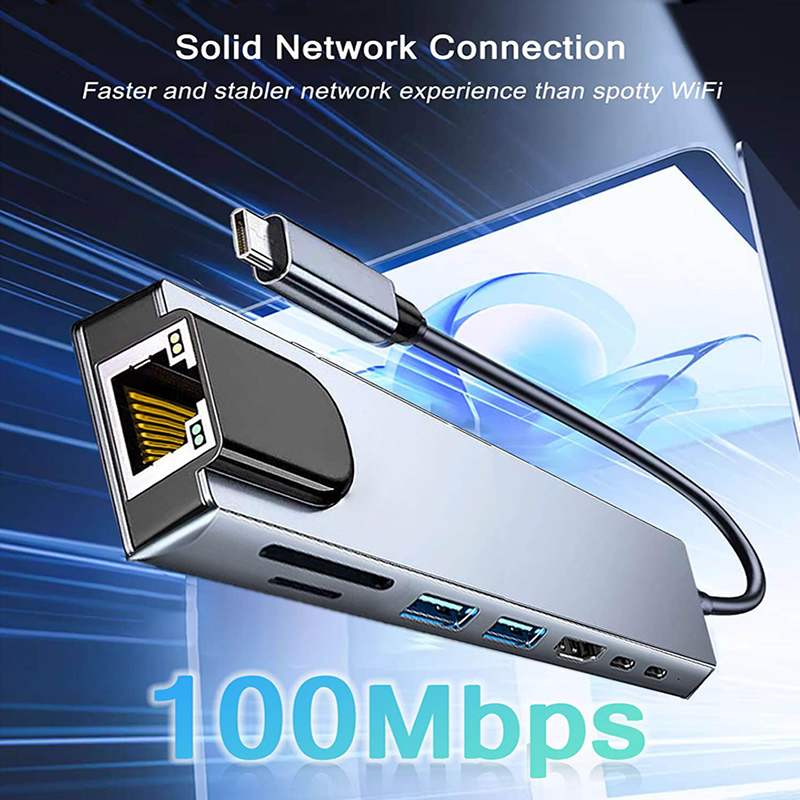 8-in-1 USB Type C-hub voor Mac - Hdmi Adapter Tablet recensie en prijs