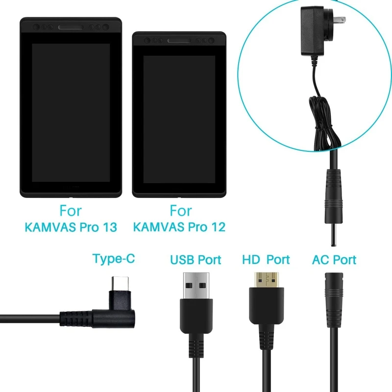 3 IN 1-kabel CB01 ALLEEN compa - Huion Tablet Accessories recensie en prijs