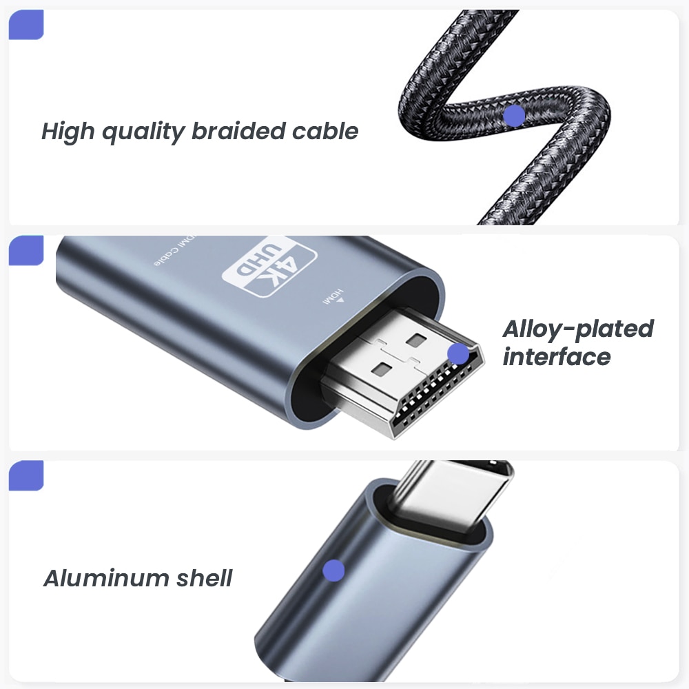 NIERBO USB C naar HDMI-kabel 6 - Hdmi Adapter Tablet recensie en prijs