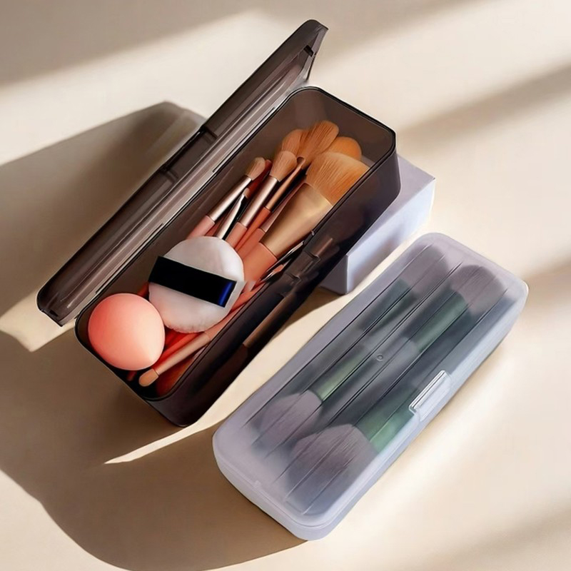 1PC transparante plastic cosme - Case With Pencil Holder recensie en prijs