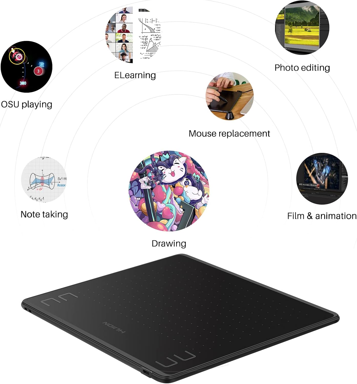 HUION HS64 Grafische Tablet 6  - Huion Tablet Accessories recensie en prijs