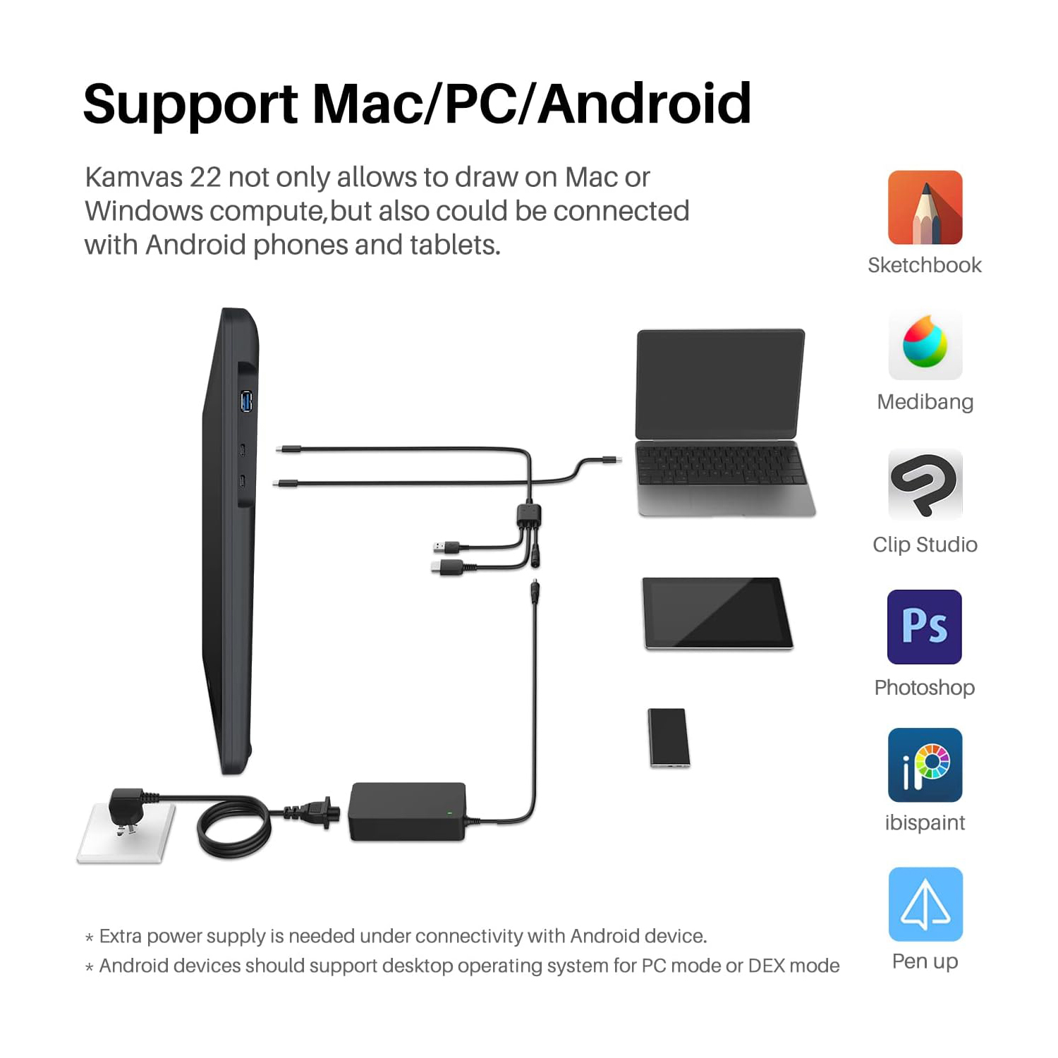 Huion Kamvas 22 Grafische Tabl - Huion Tablet Accessories recensie en prijs