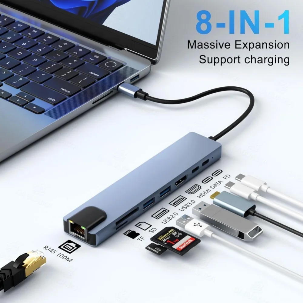 USB-C Hub 8/7-in-1 4K HDMI Ada - Hdmi Adapter Tablet recensie en prijs