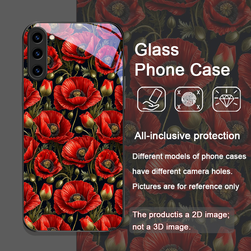 Retro Poppy Bloemen Bloeiend H - Samsung Galaxy S25 recensie en prijs