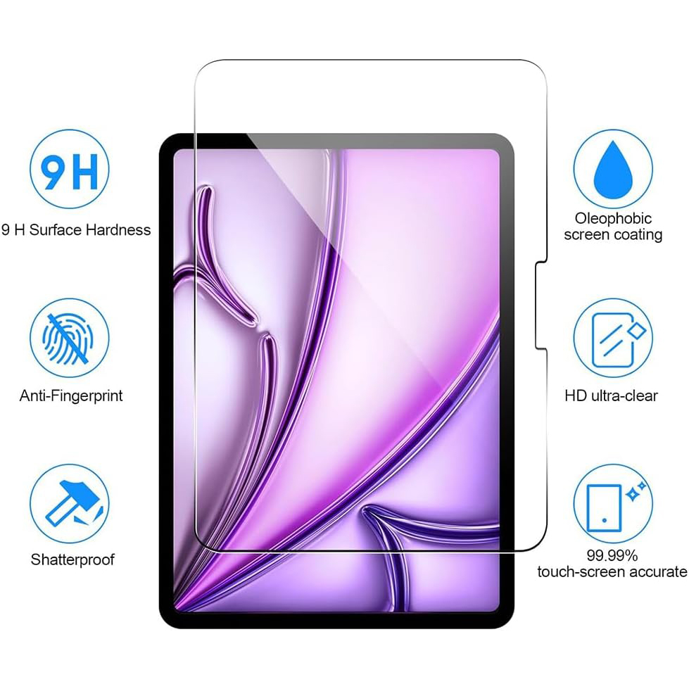 2 Stuks 9H Gehard Glas Voor iP - Temu Tablet Accessories recensie en prijs