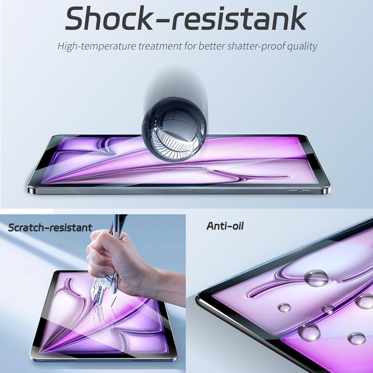 2 Stuks 9H Gehard Glas Voor iP - Temu Tablet Accessories recensie en prijs