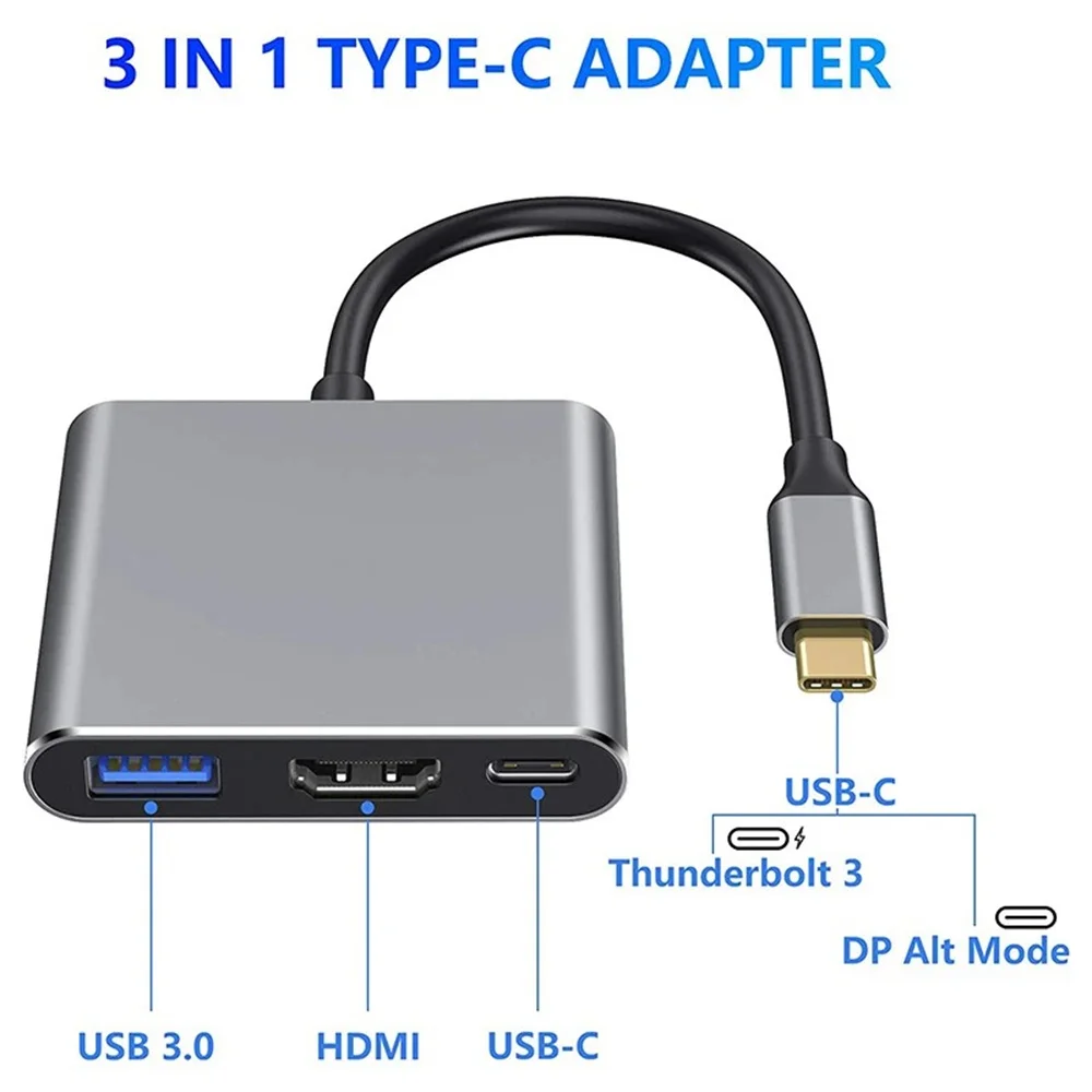 USB-C Hub 3-in-1 Multiport Ada - Hdmi Adapter Tablet recensie en prijs