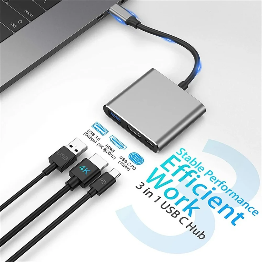 USB-C Hub 3-in-1 Multiport Ada - Hdmi Adapter Tablet recensie en prijs