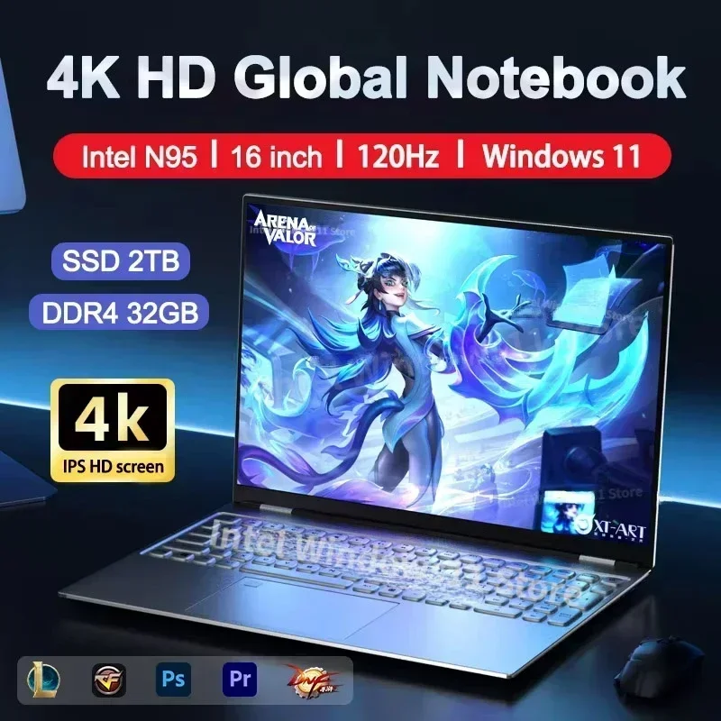 NIEUWE Laptop Intel N95 4K HD  - Windows Tablet Accessories recensie en prijs
