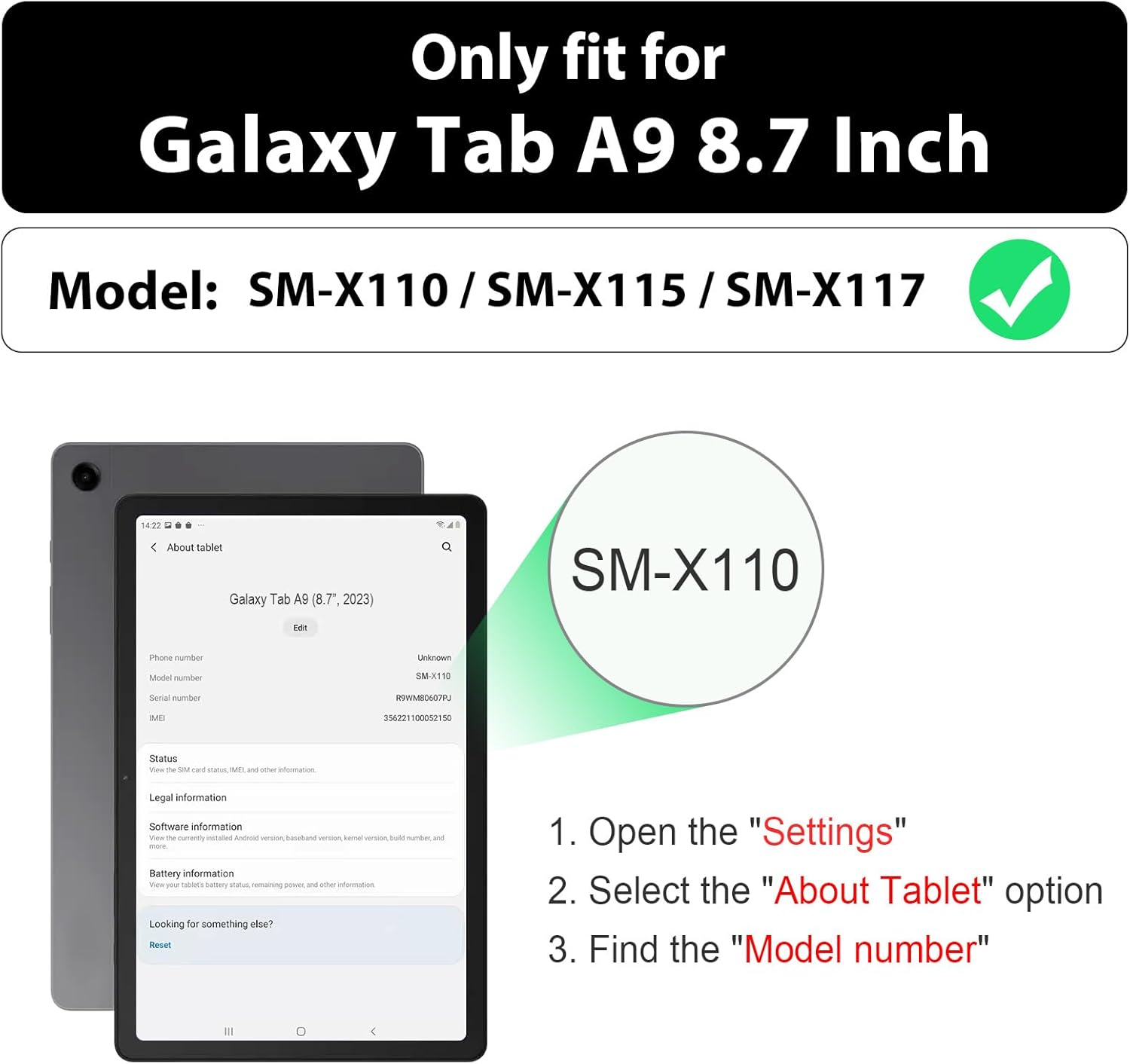 Voor Samsung Galaxy Tab A9 202 - Tablet A9 Accessories recensie en prijs